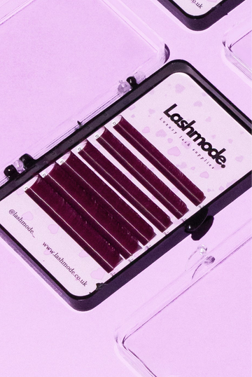 Cherry Red/Burgundy Mini Coloured Lash Trays