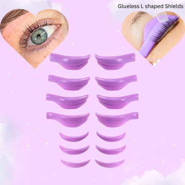 L curl Glueless Lash Lifting Shields