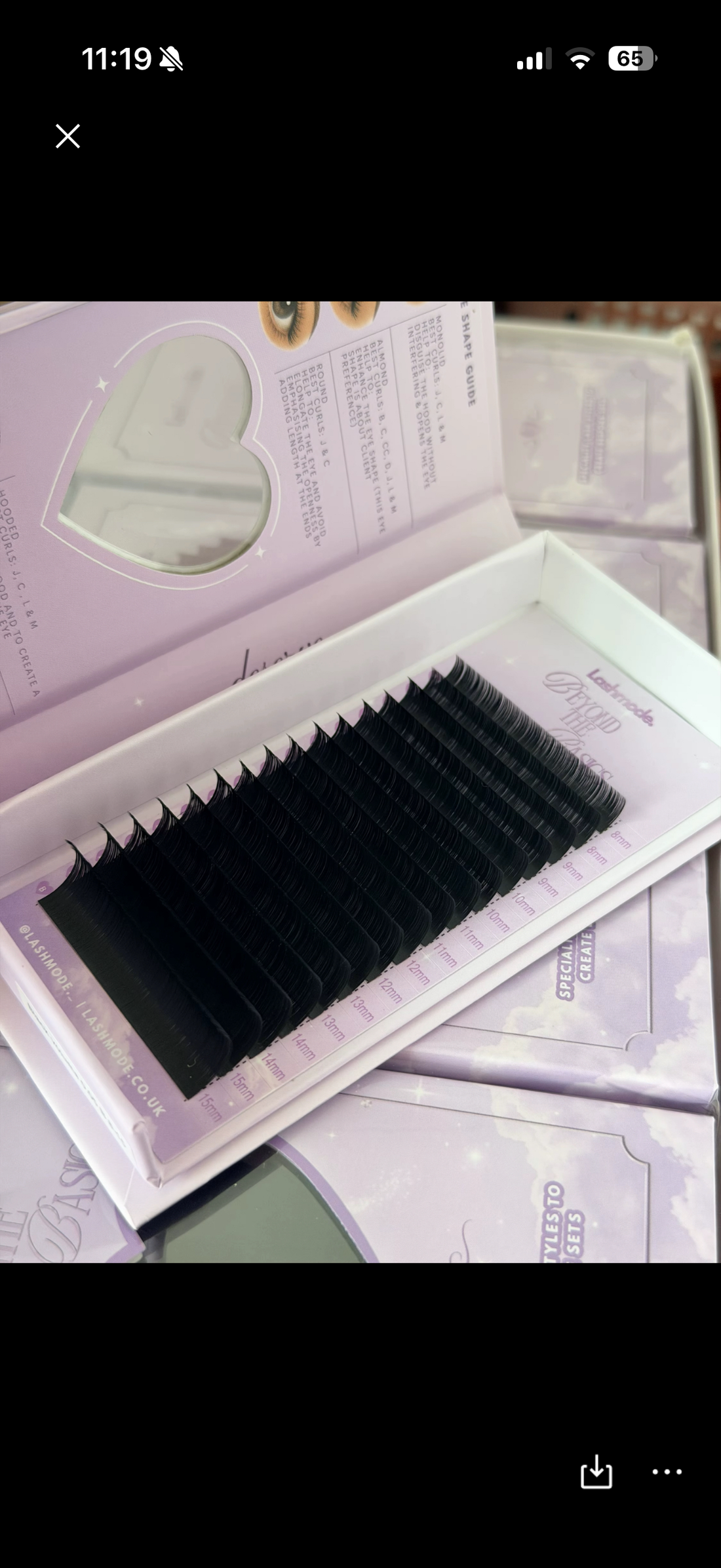 B curl Volume Lashes