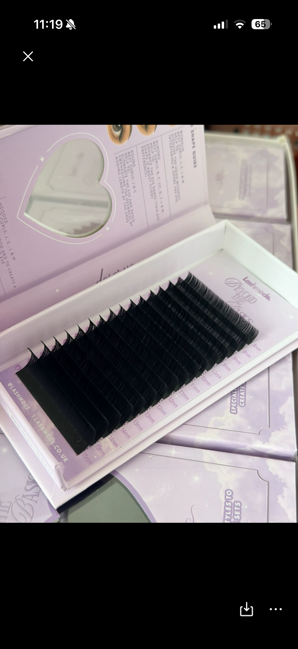 B curl Volume Lashes