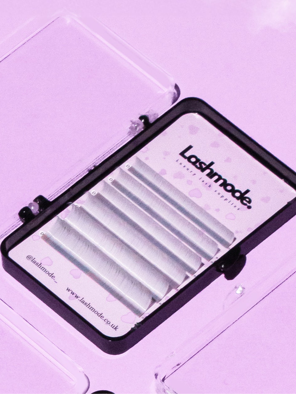White Mini Colourful Lash Tray