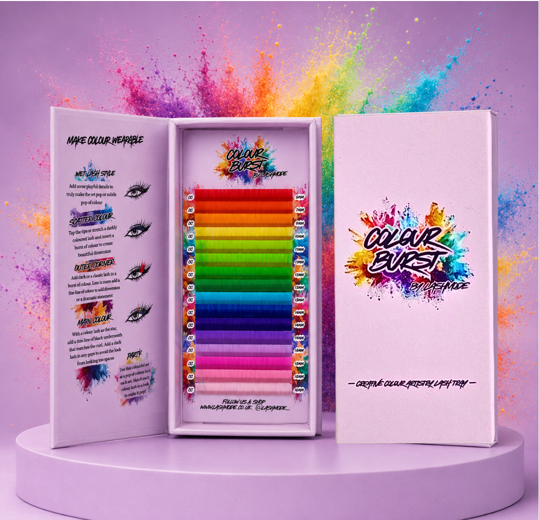 Colour Burst Rainbow Lash tray